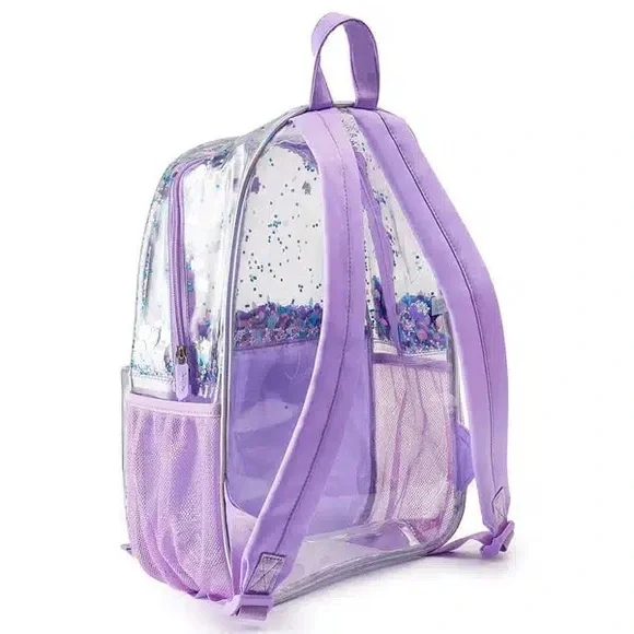 Packed Party Purple and Blue Glitter Kids Backpack Set - Picture 8 of 11